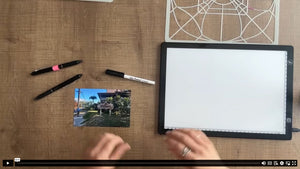 How to use a light box when the dry erase marker doesn't come off