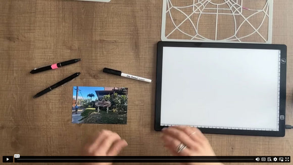 How to use a light box when the dry erase marker doesn't come off