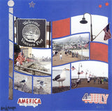American Flag - Seasonal Léa France® Stencil