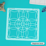 Cathedral Window Pillow Léa France® Stencil