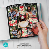 Celtic Knot Scrapbooking Photo Layout  6
