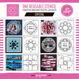 Crystal Front Cover with 6 layouts examples