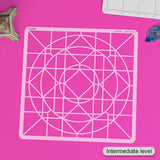 Crystal Scrapbooking Photo Layout Plastic Stencil