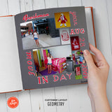 Geometry Scrapbooking Photo Layout 5