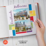 Geometry Scrapbooking Photo Layout 6