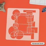 Geometry Scrapbooking Photo Layout Plastic Stencil