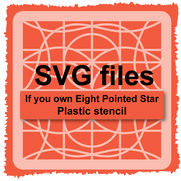 Eight Pointed Star Léa France® SVG files