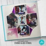 Stained Glass  Scrapbooking Layout 2