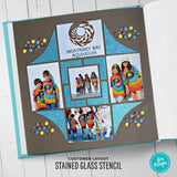 Stained Glass  Scrapbooking Layout 4