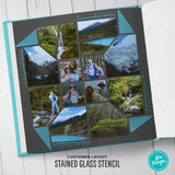 Stained Glass  Scrapbooking Layout 6